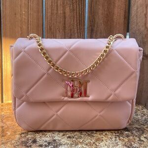 Badgley Mischka Quilted Big Chain Crossbody Bag